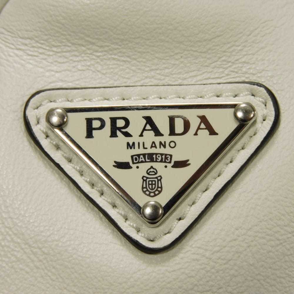 Prada Triangle Leather Crossbody Shoulder Bag in White with RFID IC Chip Embo... - Picture 14 of 16